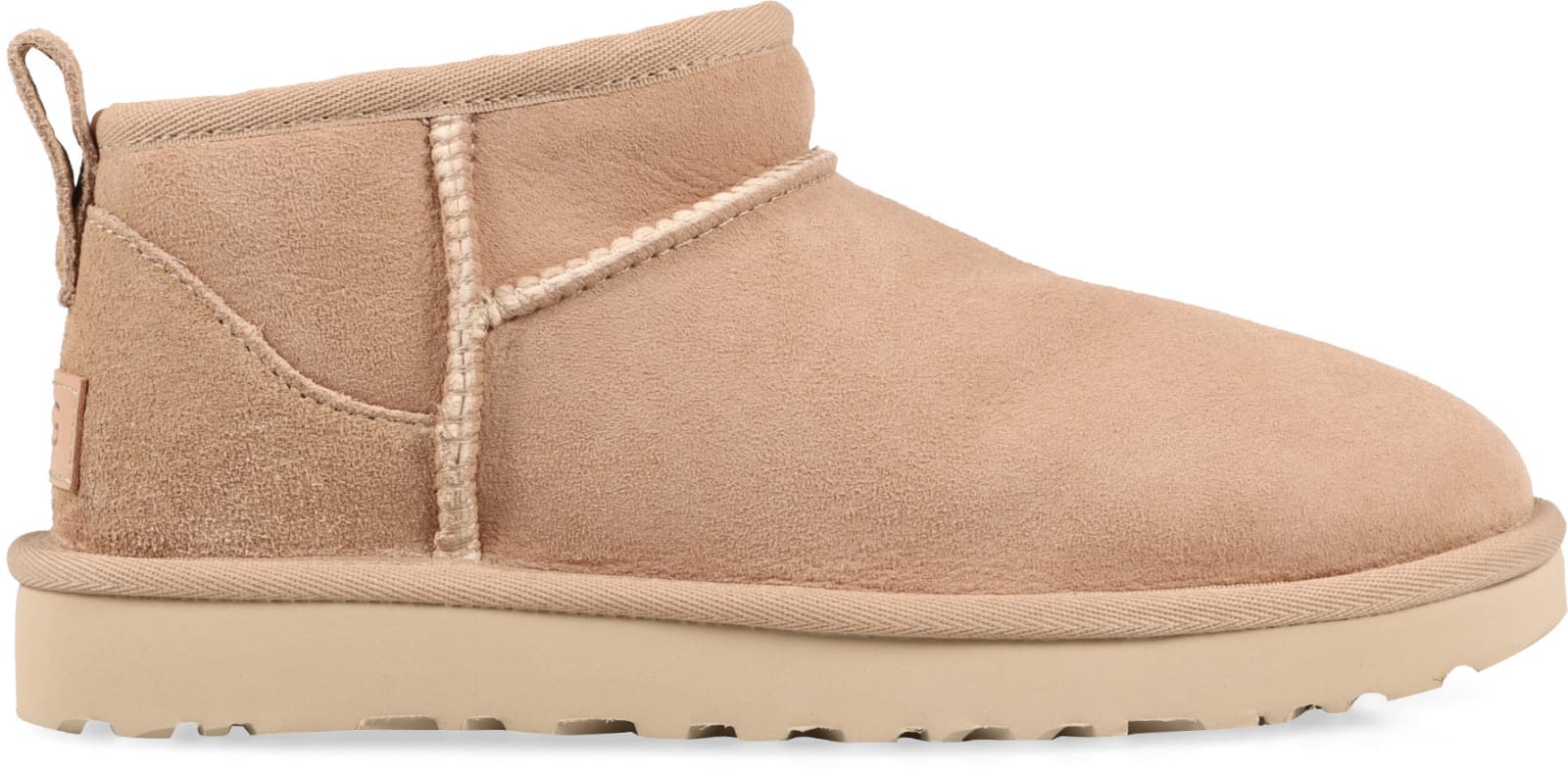 Shop Ugg Classic Ultra Mini Ankle Boots In Neutrals