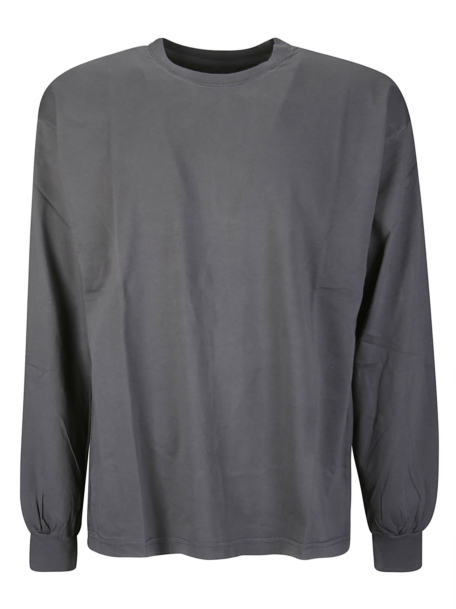 Shop Colorful Standard Oversized Organic Ls T-shirt In Lavagrey