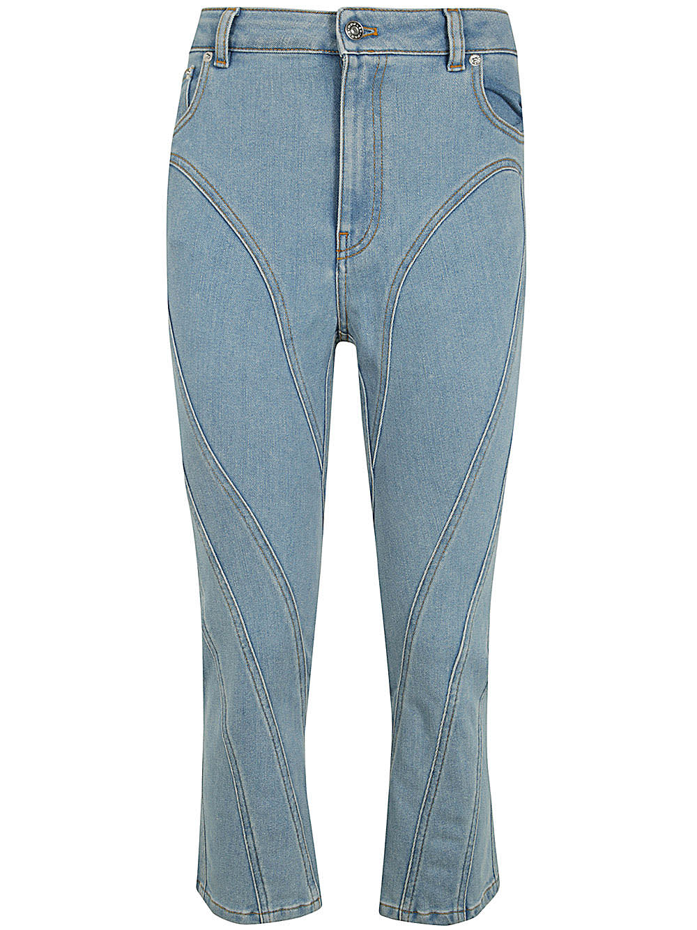 Mugler Pa0426 Jeans In Light Blue