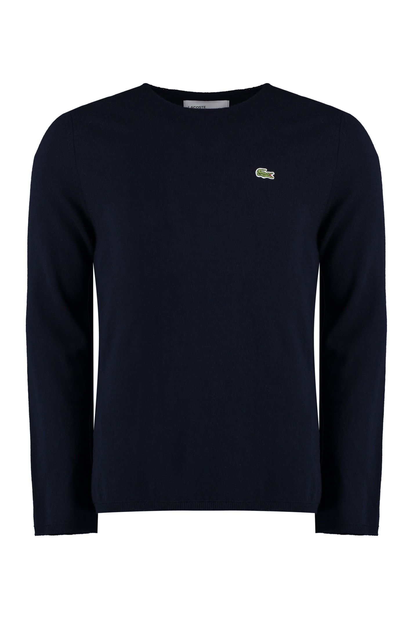 Shop Comme Des Garçons Shirt Lacoste X Comme Des Garçons - Crew-neck Wool Sweater In Blue