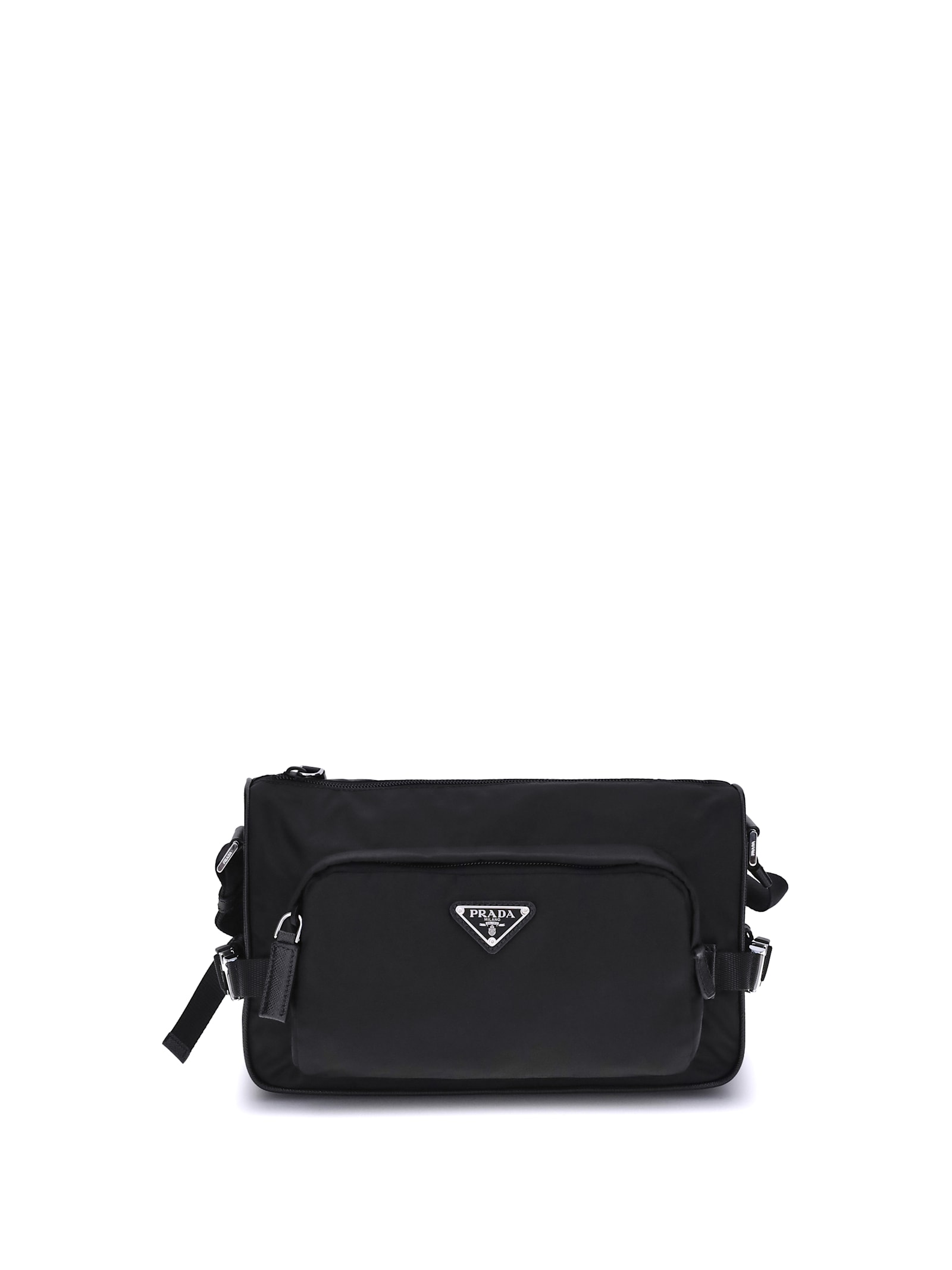 Prada Shoulder Bag In Re-nylon And Saffiano