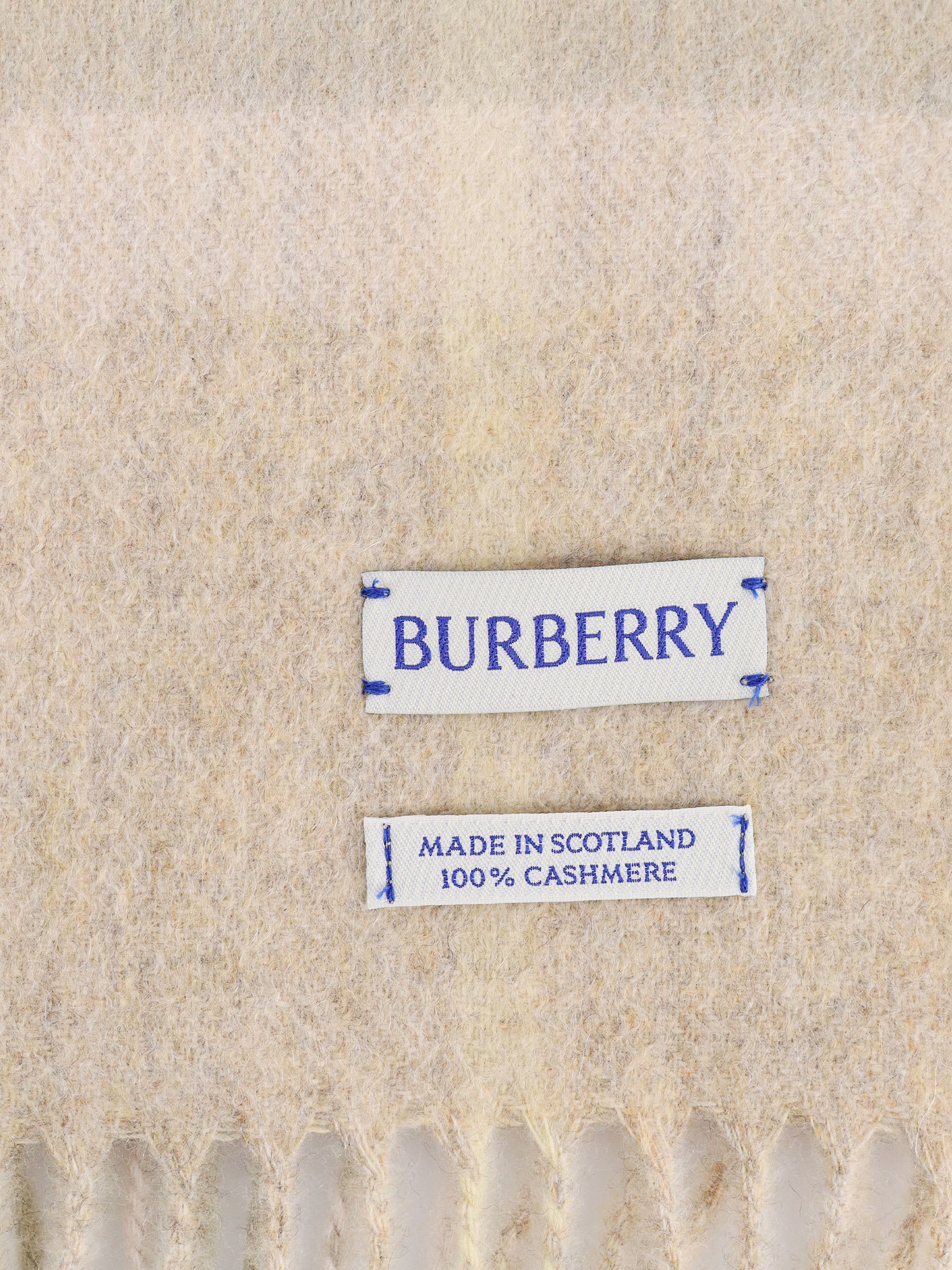 Shop Burberry Scarf In Beige