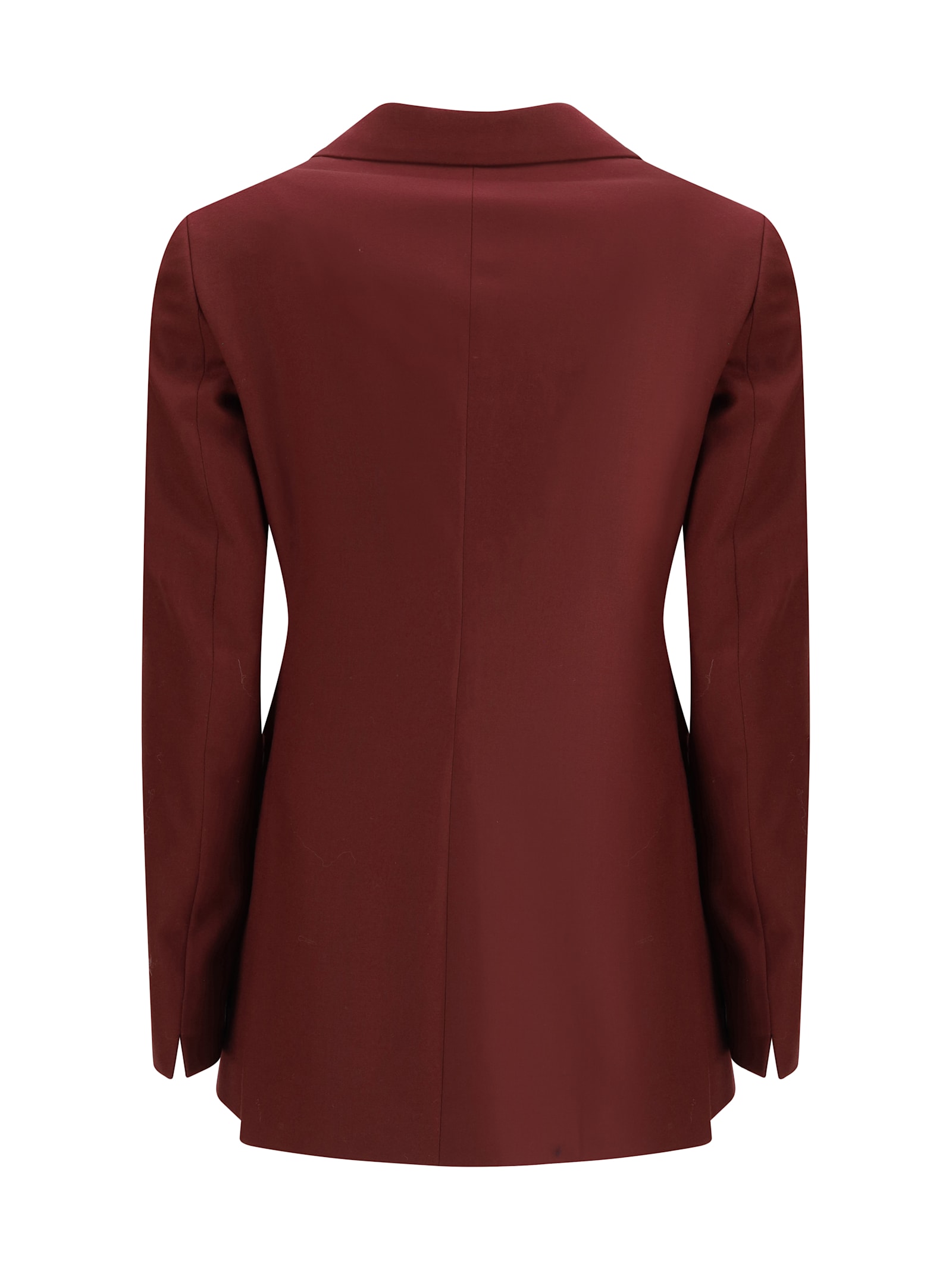 Lardini Double-breasted Blazer In Burgundy