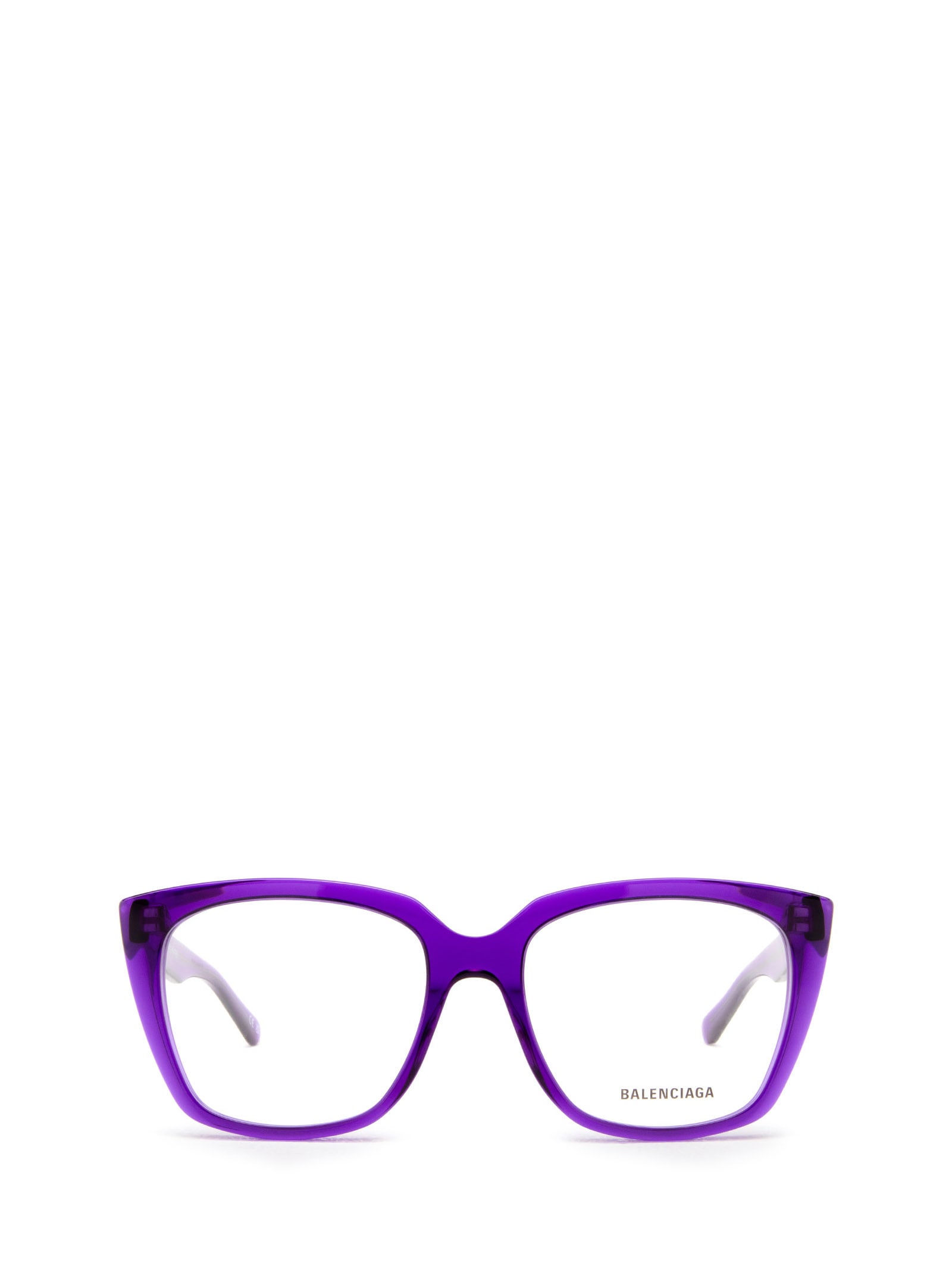 Shop Balenciaga Bb0062o Violet Glasses