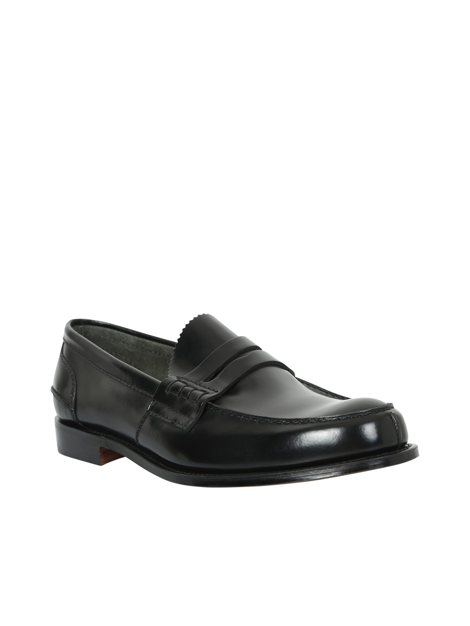 Shop Church's Pembrey Leather Loafers In Aab Black