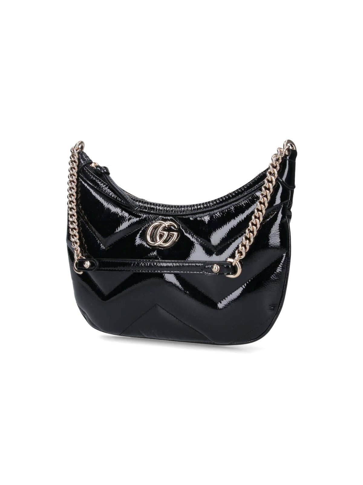 Gucci Gg Marmont Small Shoulder Bag In Black