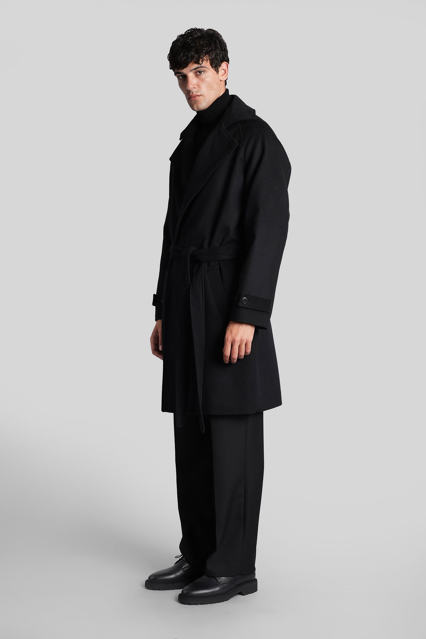 Costumein Riko In Black Wool In Black