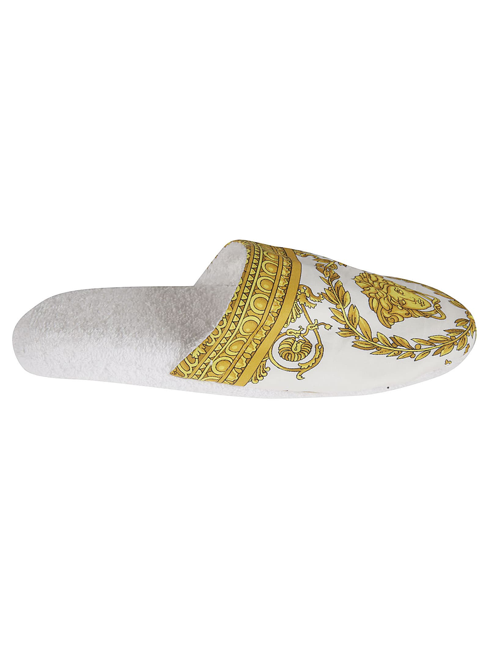 Buy Versace Medusa Head Printed Slippers online, shop Versace shoes with free shipping
