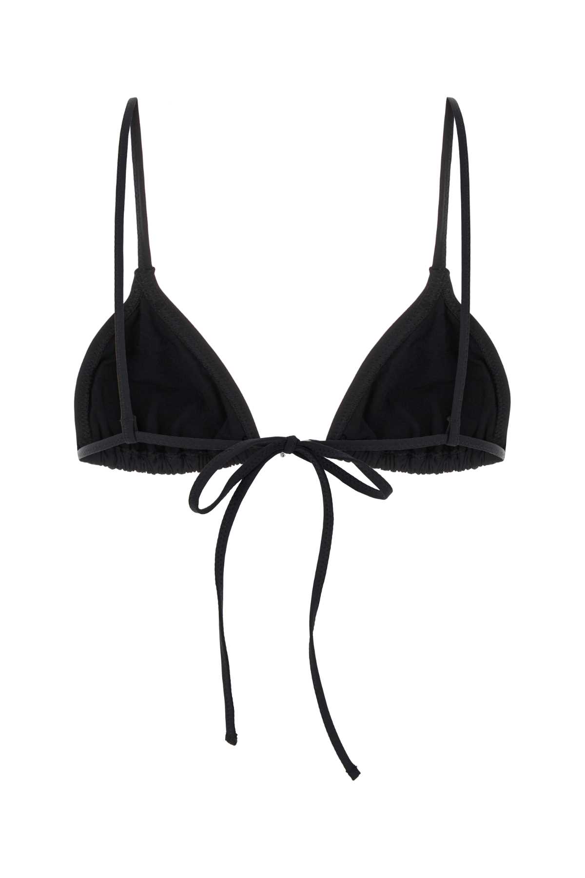 Gimaguas Black Stretch Nylon Carolina Bikini Top In Black