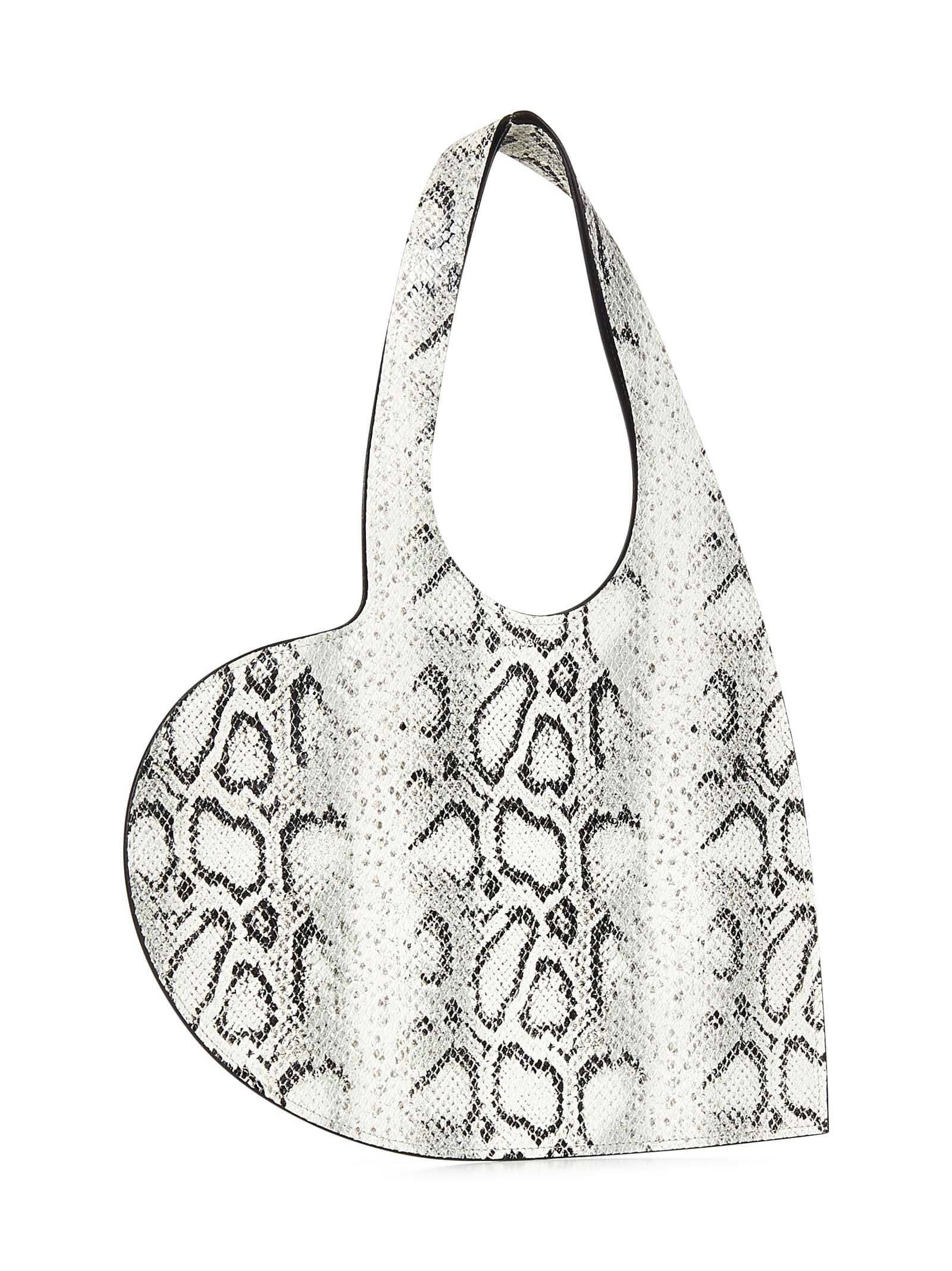 Shop Coperni Heart Tote Bag In White