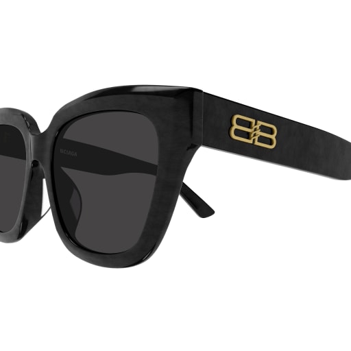 Shop Balenciaga Bb0237sa Sunglasses In Black Black Grey