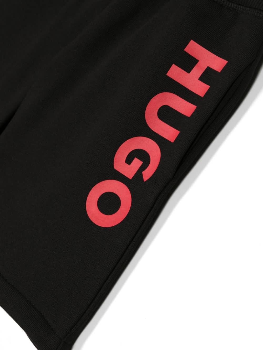 Shop Hugo Boss Sports Shorts With Drawstring In Black