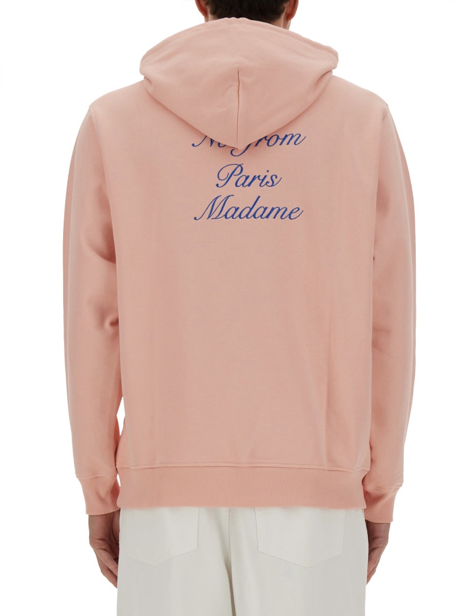 Drôle De Monsieur "slogan" Sweatshirt In Pink