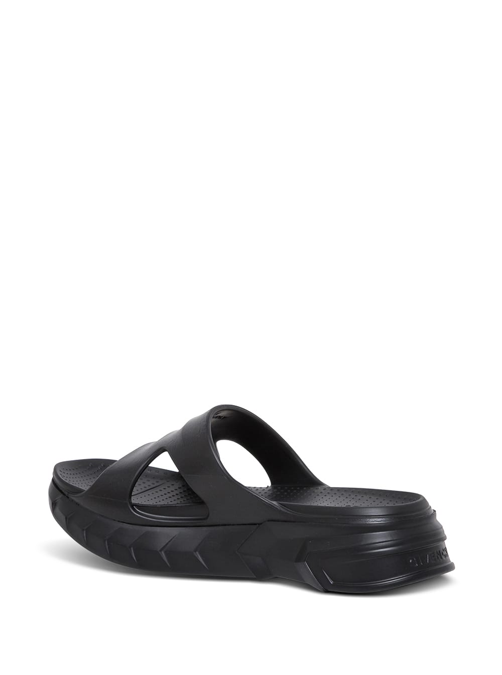 Shop Givenchy Black Rubber Marshmallow Sandals