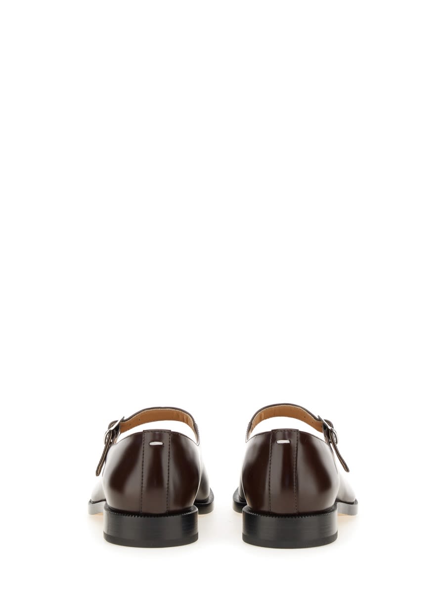 Shop Maison Margiela Mary Jane Tabi In Brown