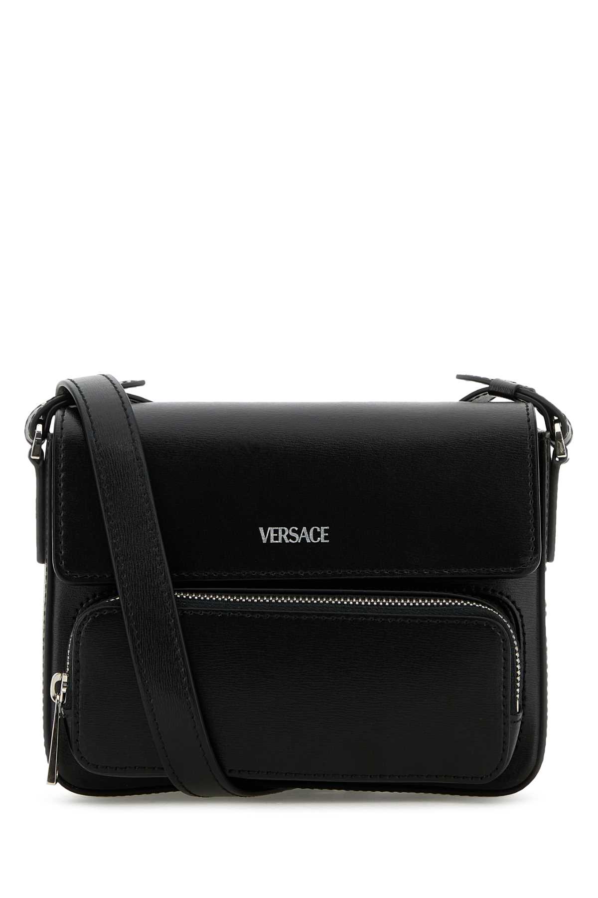 Black Leather Crossbody Bag