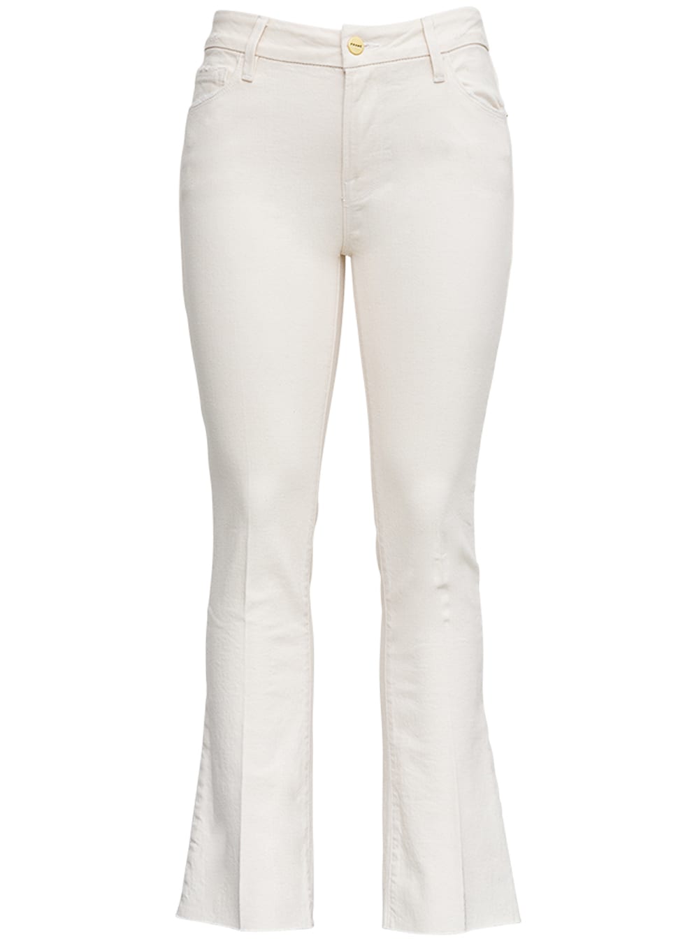 Frame Le Crop White Denim Jeans