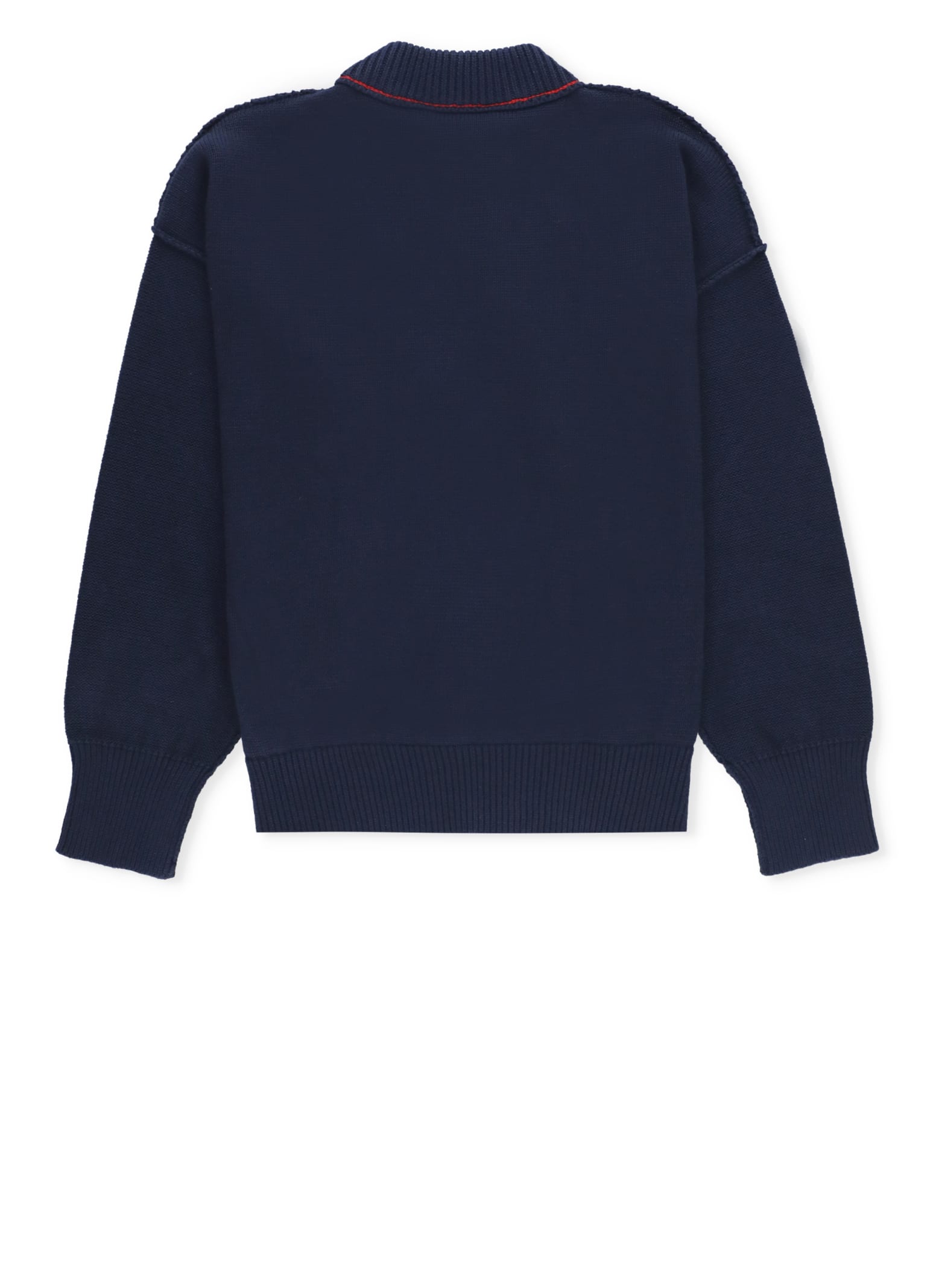 Shop Palm Angels Jumper With Logo In Blue