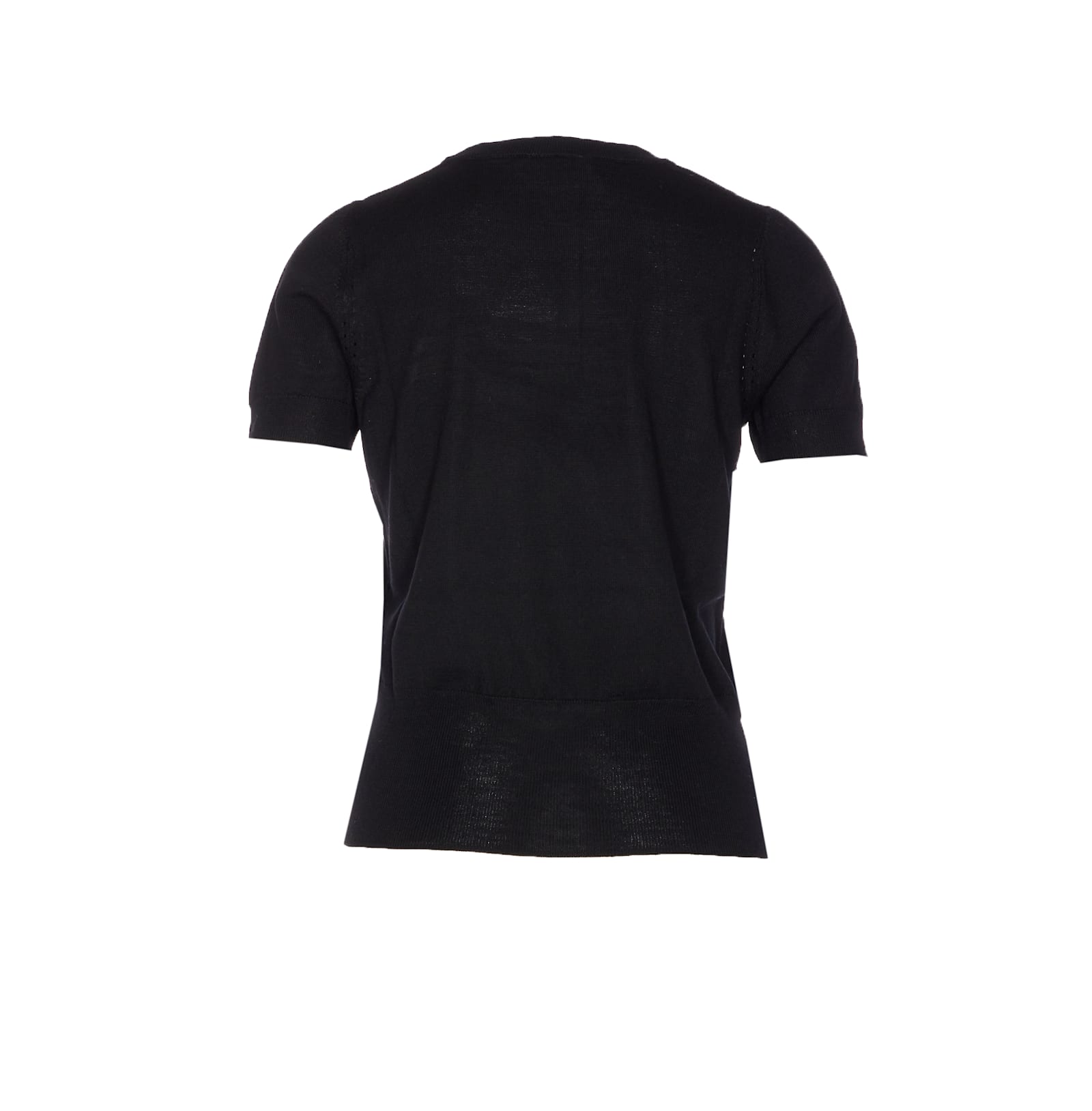 Liu •jo Short Sleeves Sweater In Black