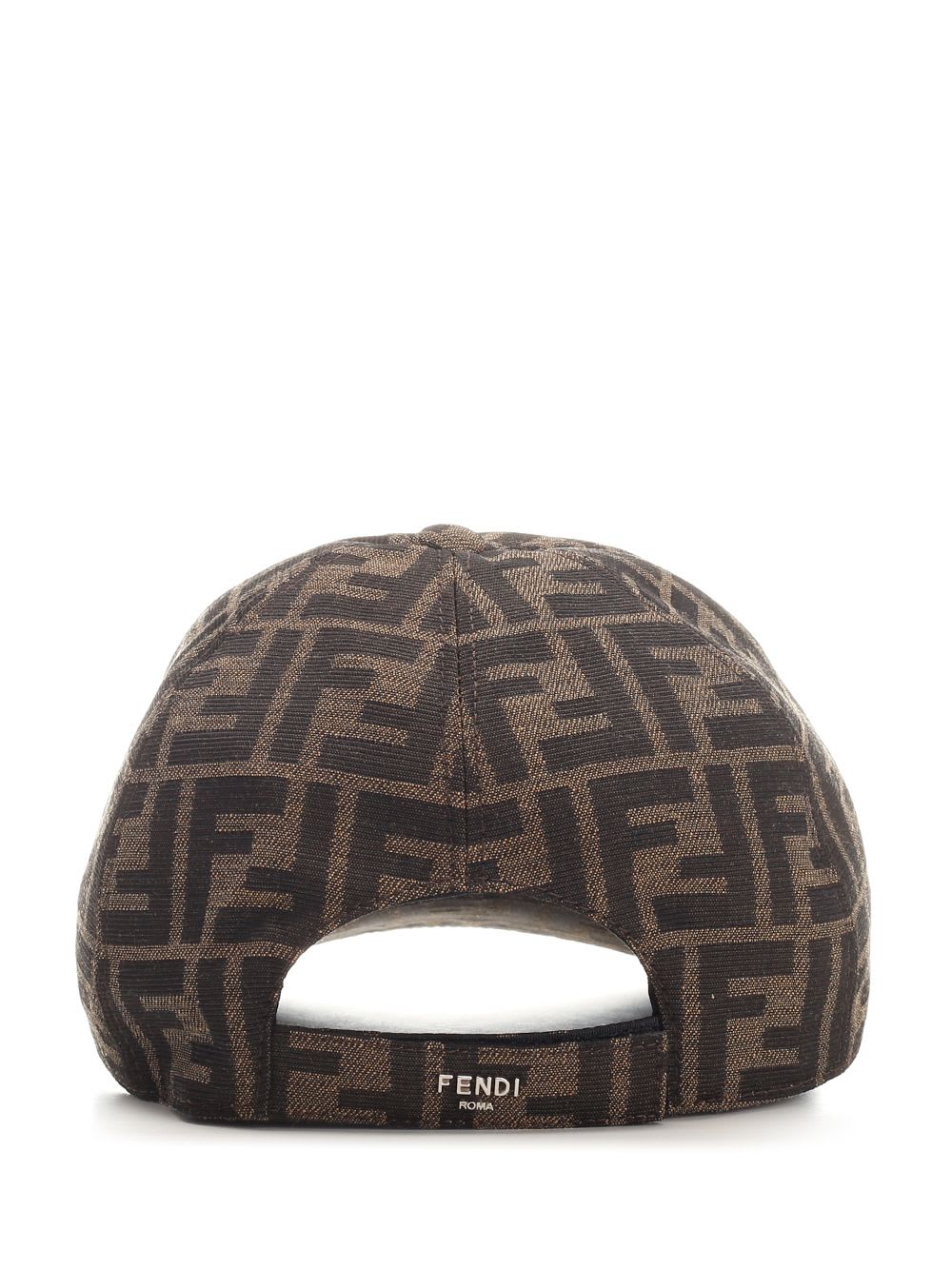 Shop Fendi Baseball Cap In Brown