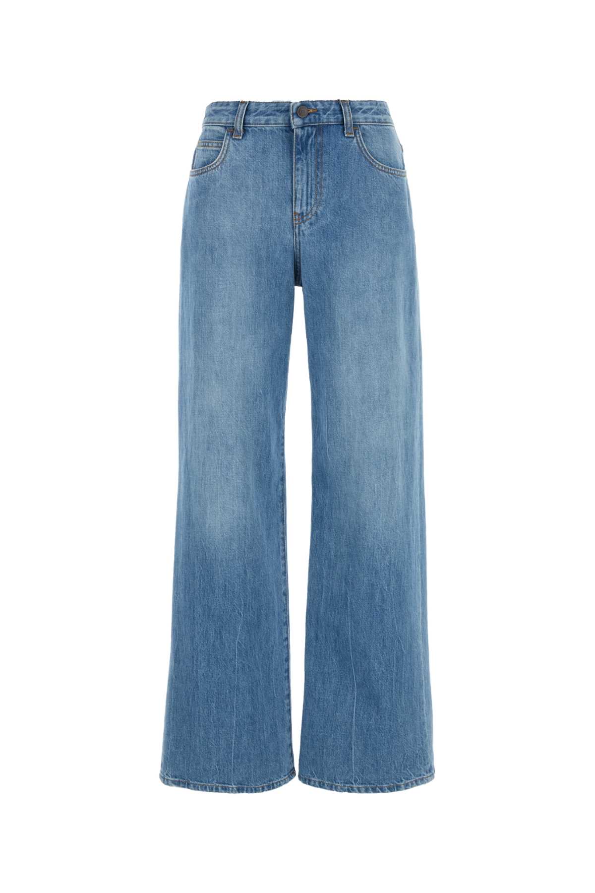 The Row Eglitta Mid-rise Wide-leg Jeans In Blue