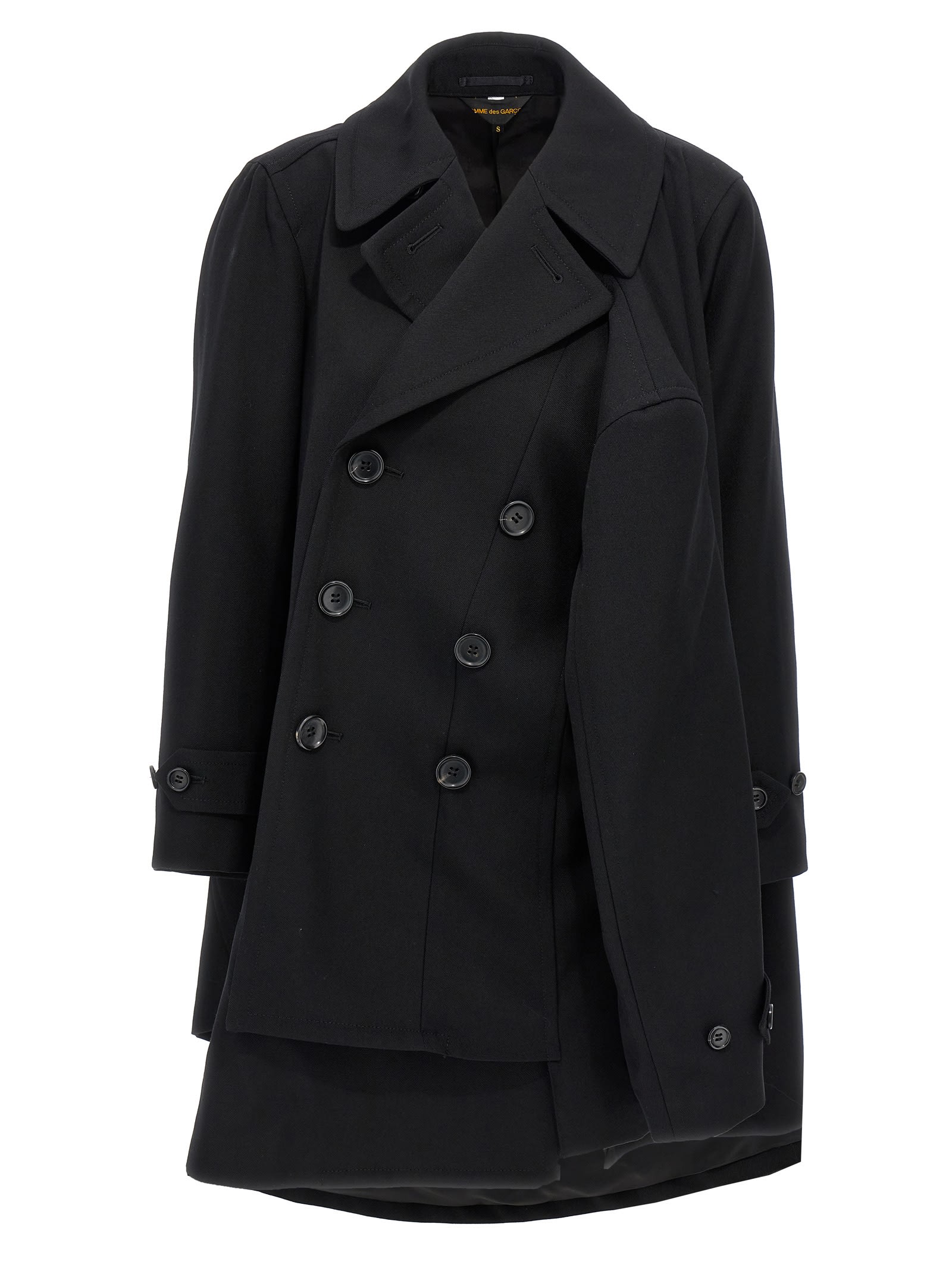 Comme des Garçons Double-breasted Coat 4 Sleeves