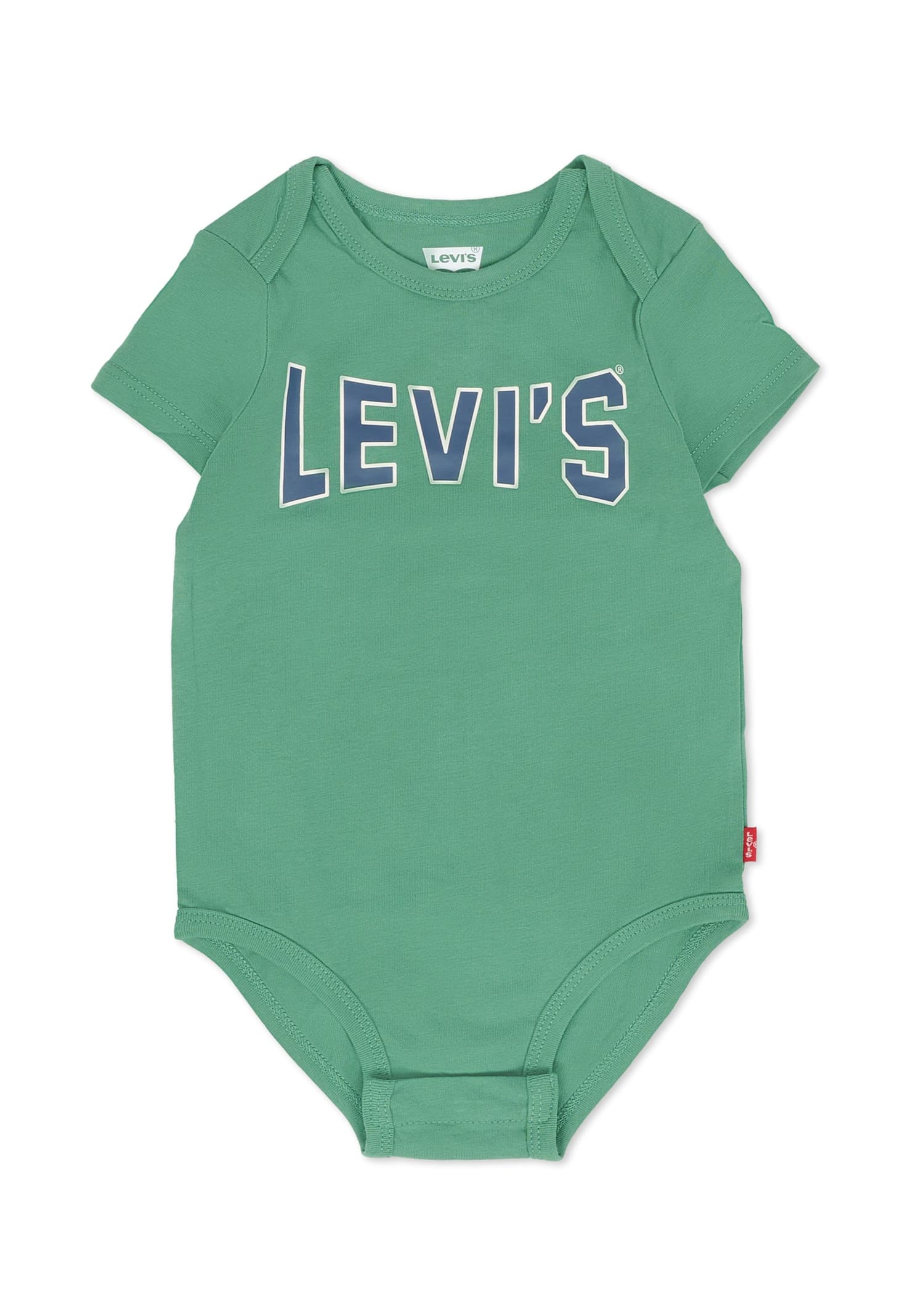 Levi's Green Suit For Baby Boy With Logo In Multi