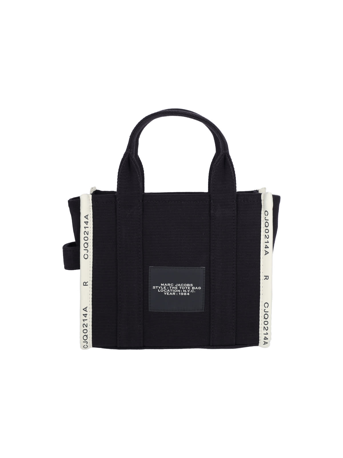 Shop Marc Jacobs Mini Tote Bag The Jacquard In Black
