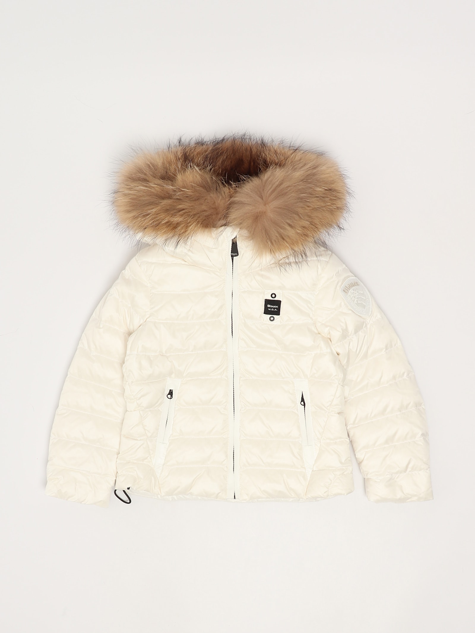 Shop Blauer Arcadia Down Jacket In Bianco