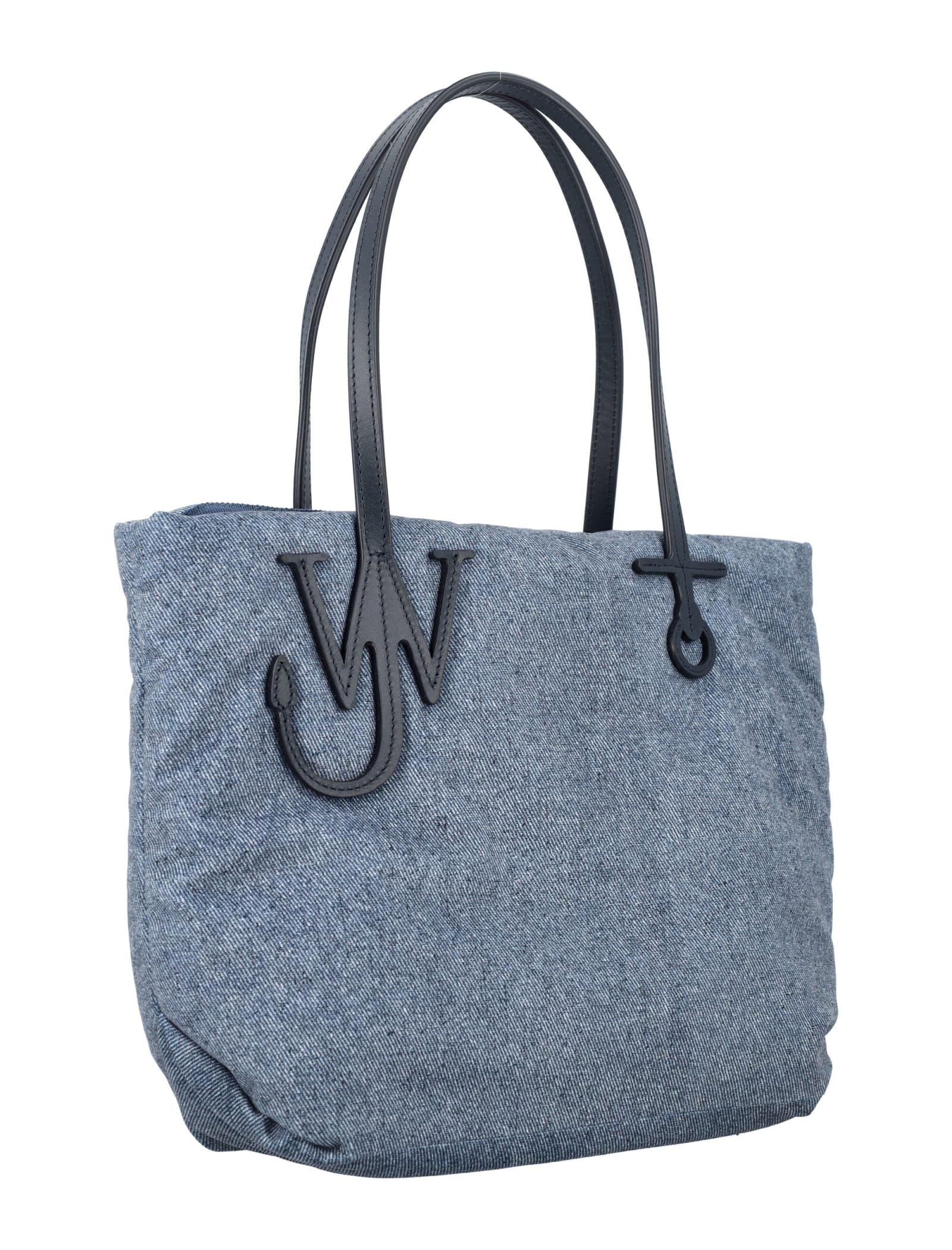 Shop Jw Anderson Small Puffy Anchor Tote Bag In Blue