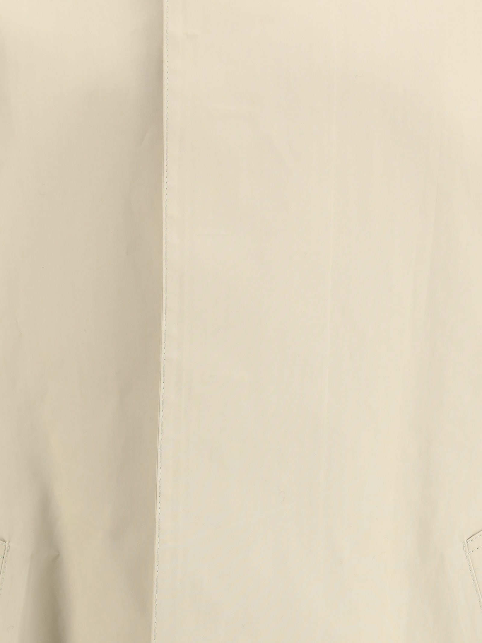 Givenchy Welt-pockets Cotton Trenchcoat In Neutral