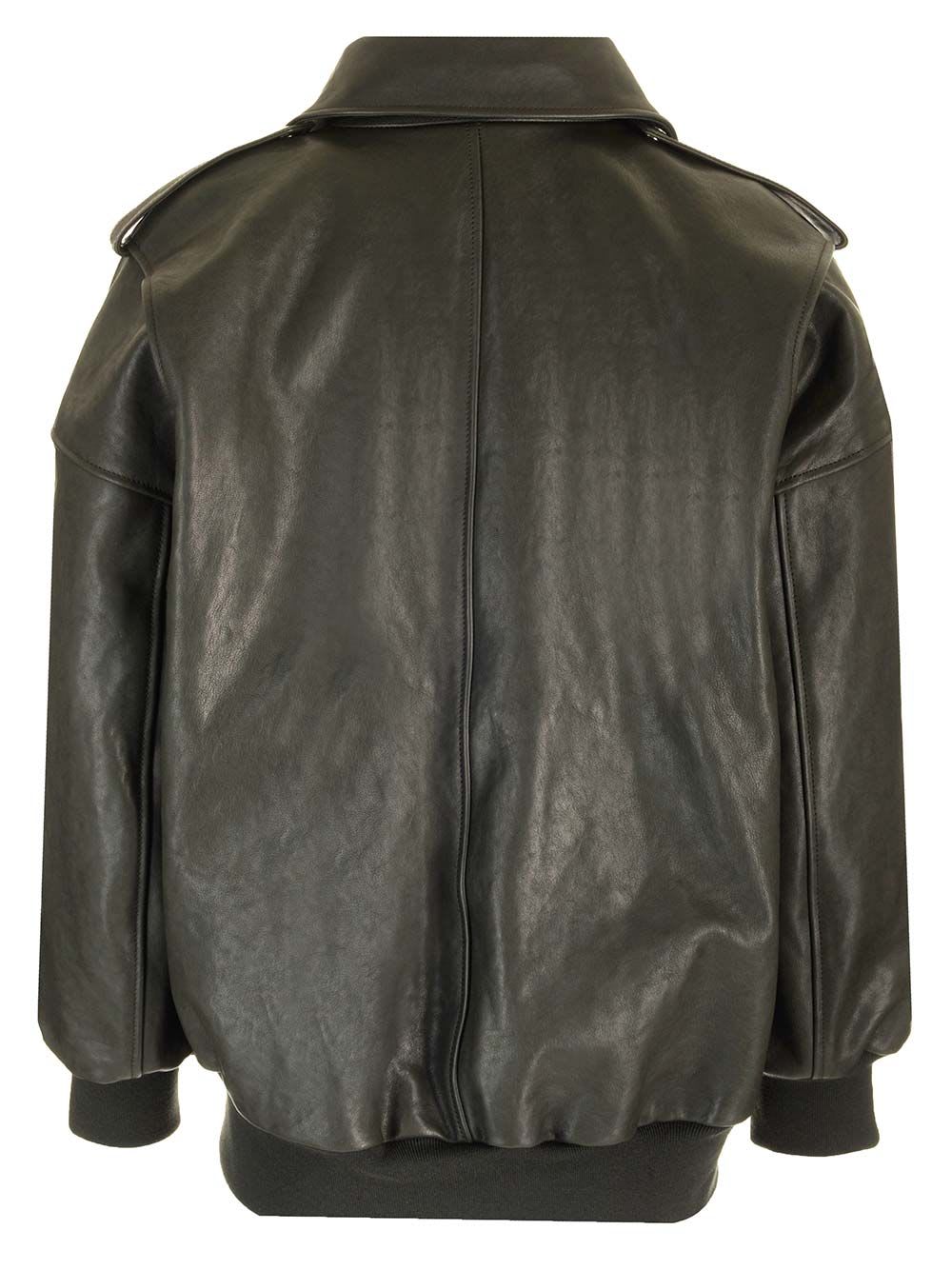 Shop Alexander Mcqueen Aviator Bomber Jacket In Green