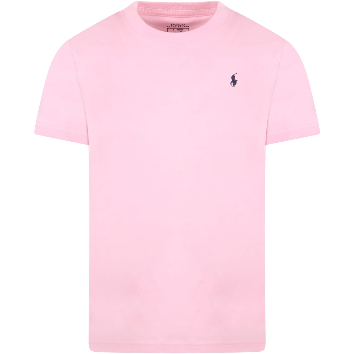 Ralph Lauren Pink T-shirt For Girl With Pony Logo