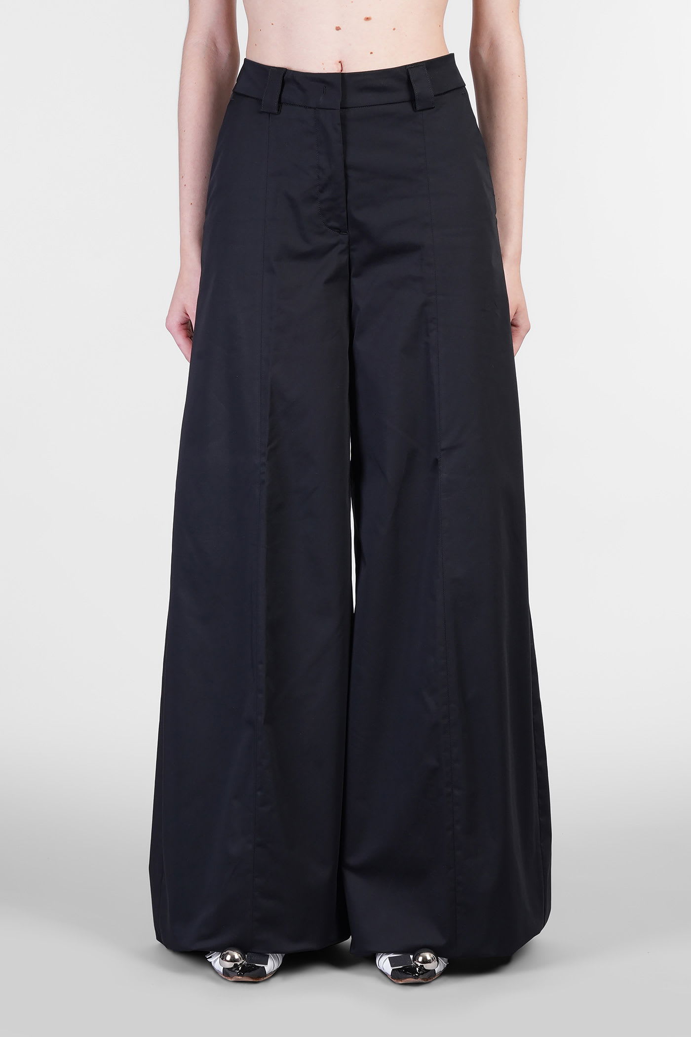 B Alma Pants In Black Cotton