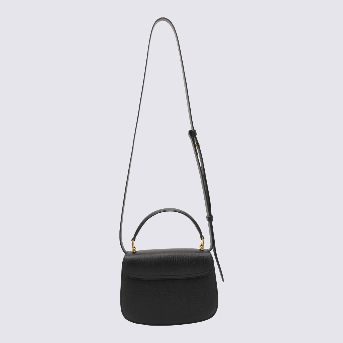 Shop Ami Alexandre Mattiussi Black Leather Handle Bag