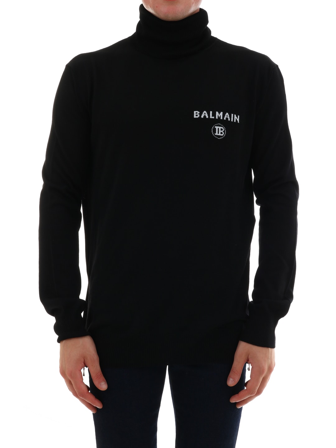 Balmain Balmain Wool Sweater - Black - 11001185 | italist