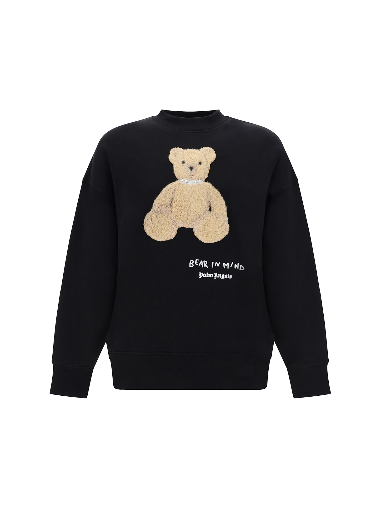 Shop Palm Angels Bear In Mind Sweatshirt In Black Brown