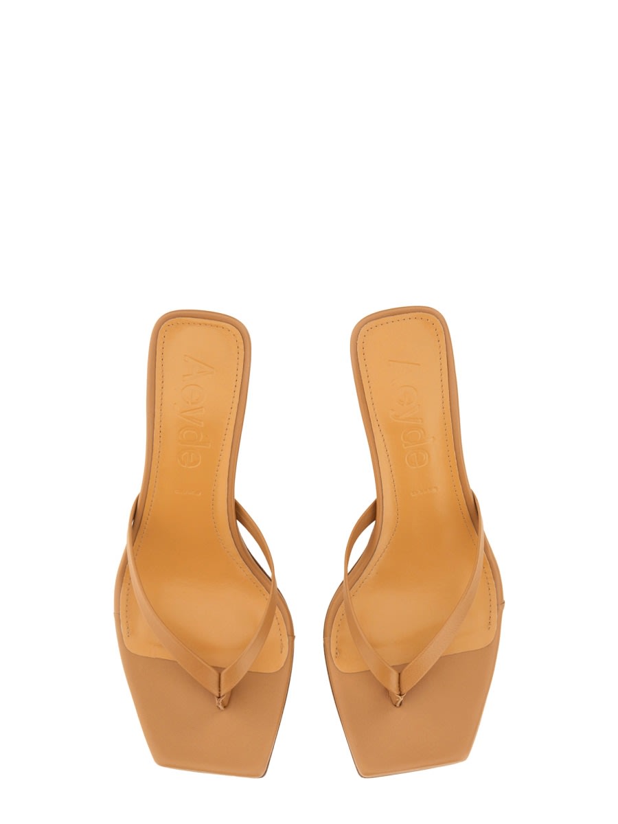 Aeyde 50mm Wilda Sandals In Beige