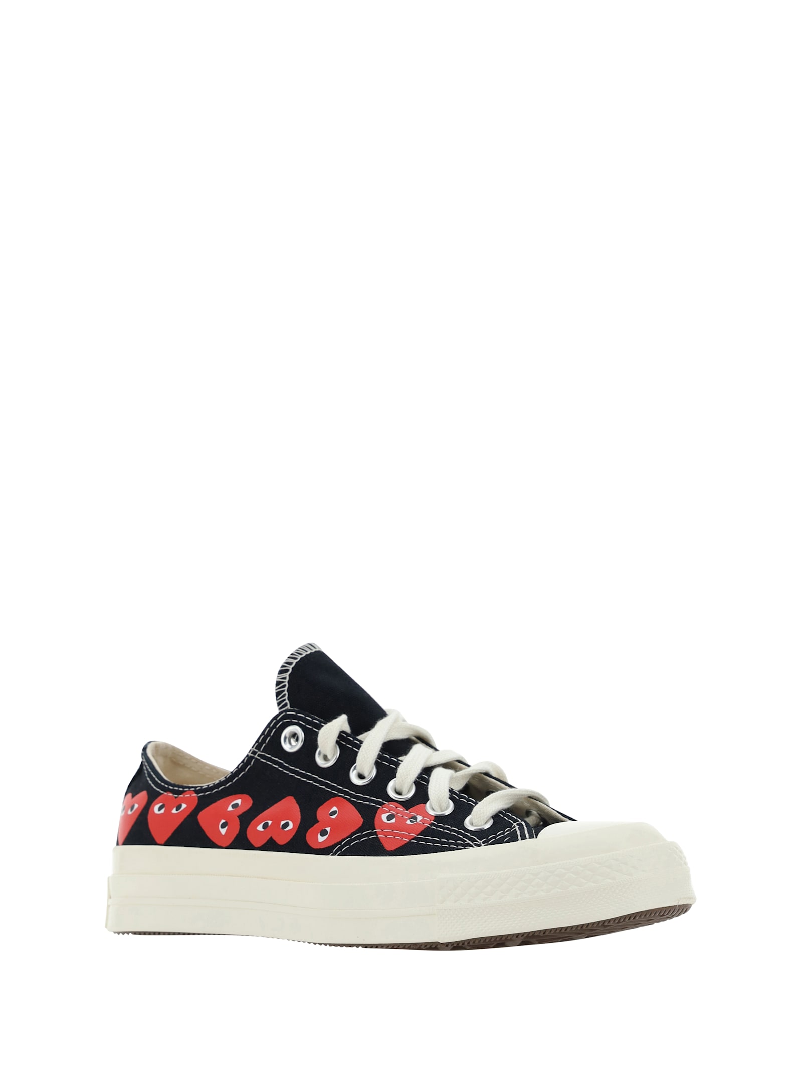 Comme Des Garçons Play X Converse Sneakers In Black