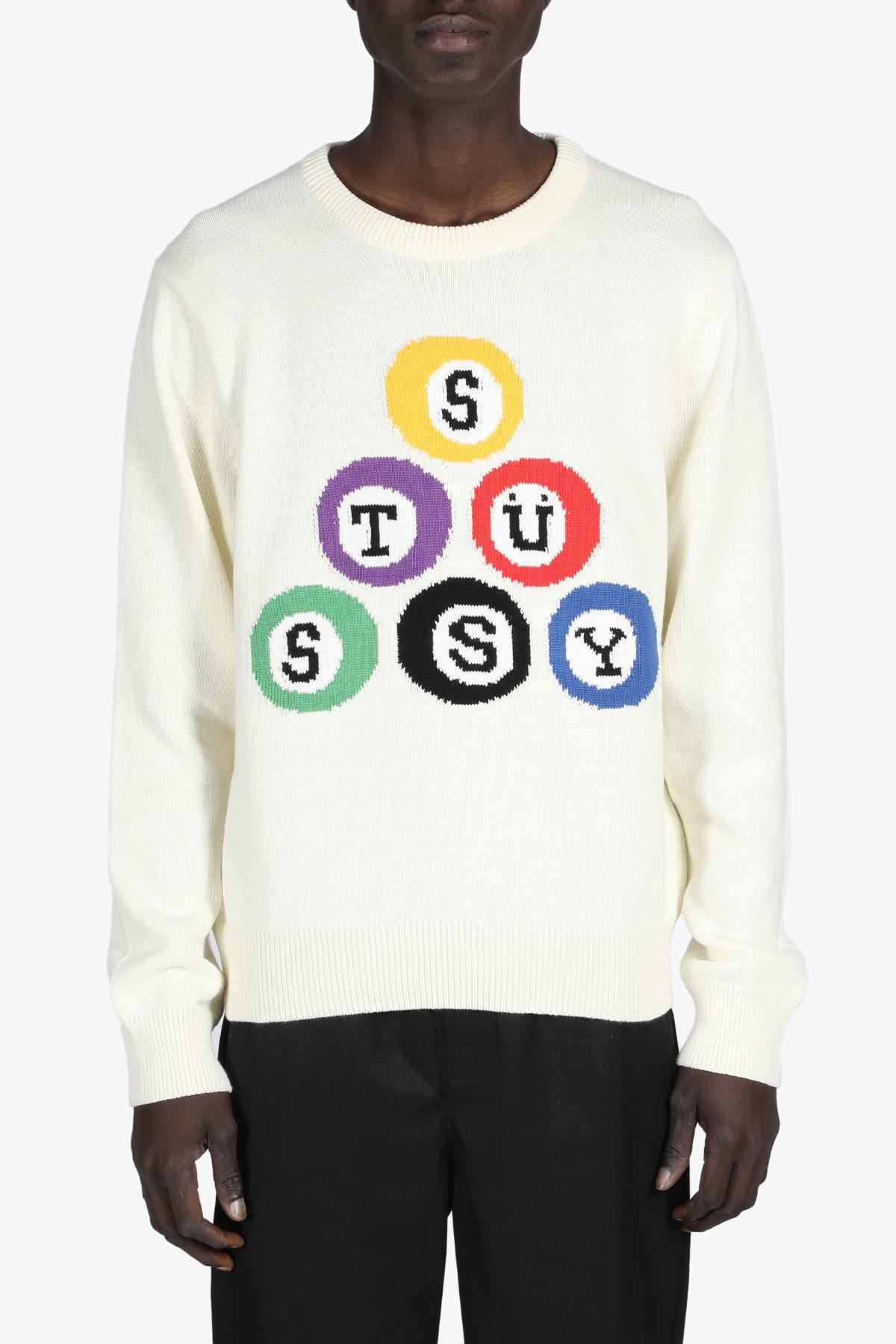 Stussy Billiard Sweater In Naturale | ModeSens