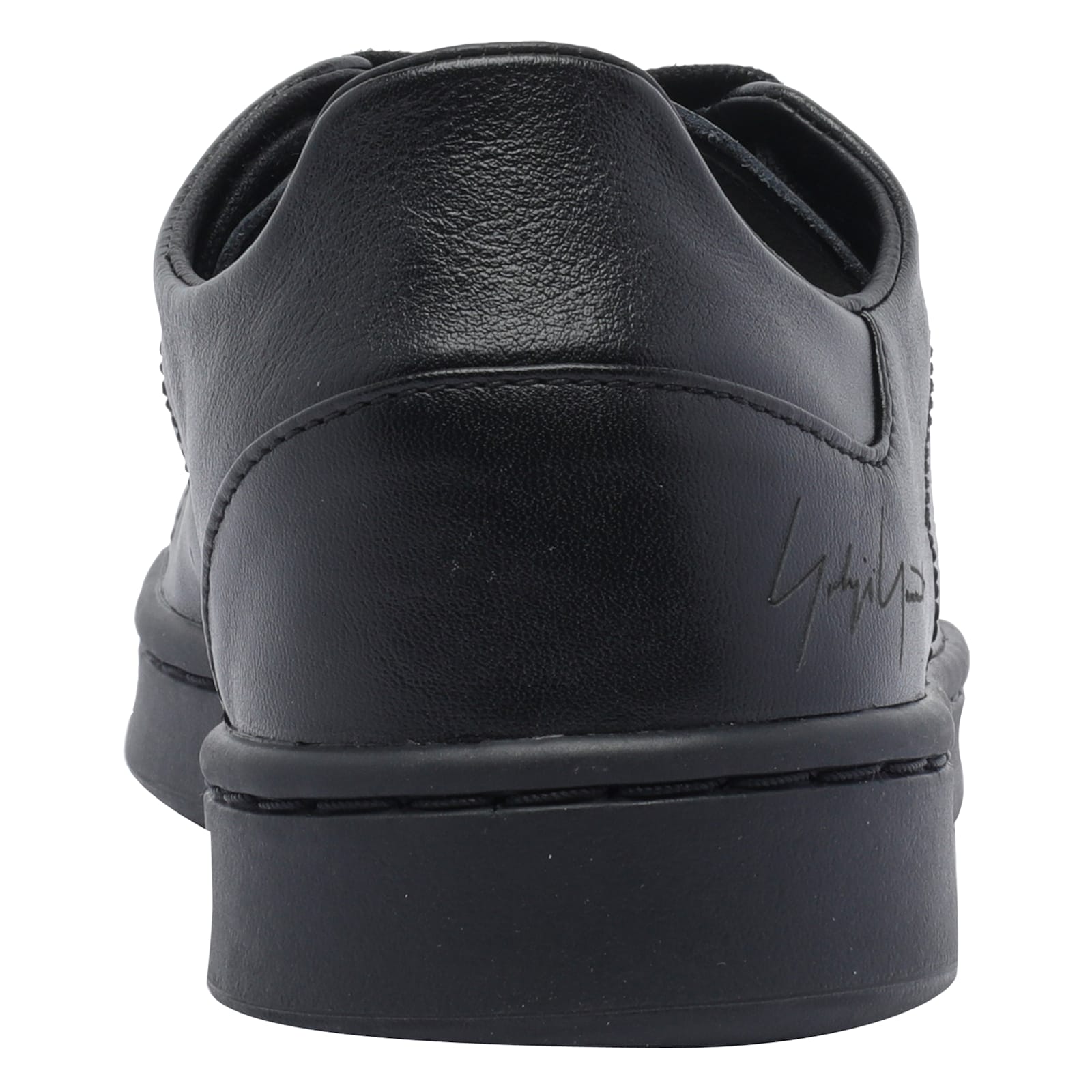 Y-3 Low-top Sneakers With Perforated Detailing And Rubber Sole In Black