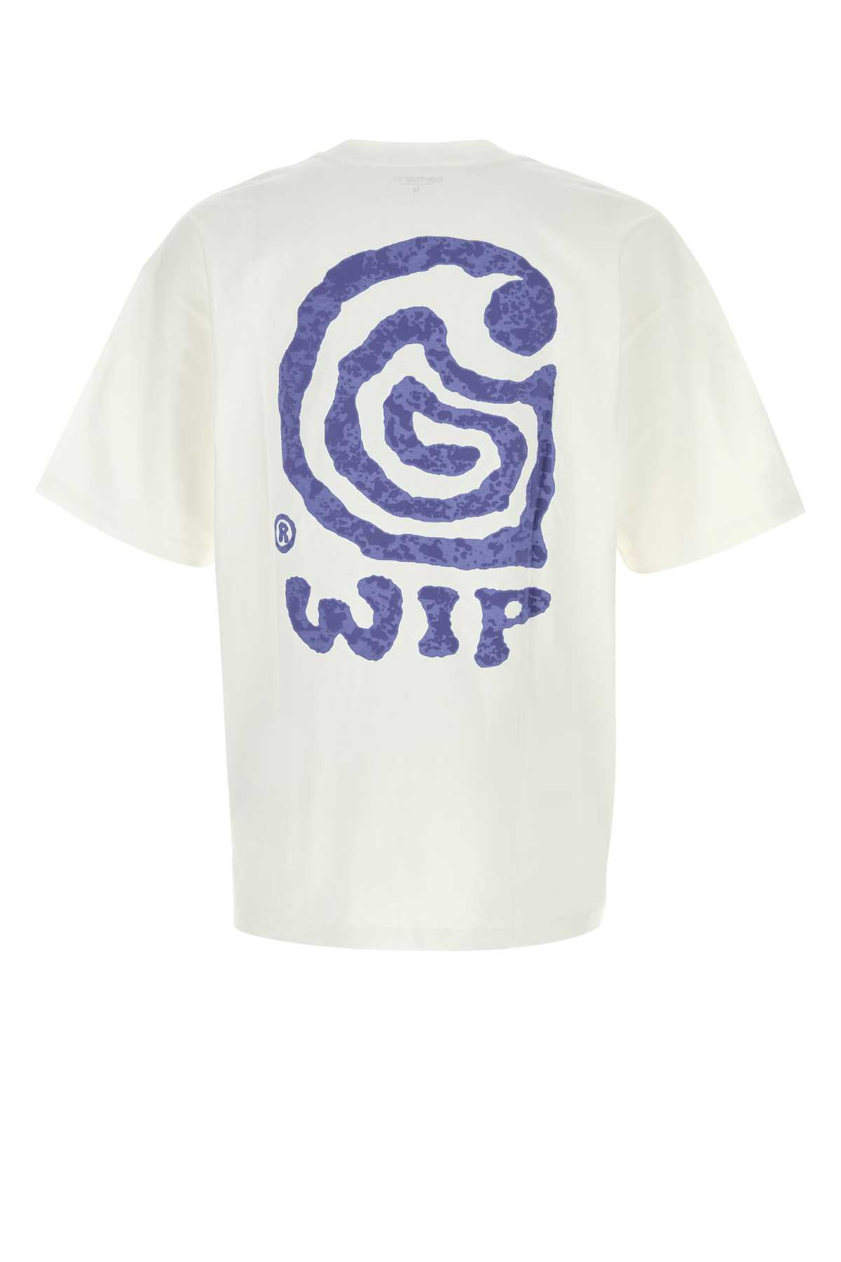 Carhartt Mens White Helix Crewneck Cotton-jersey T-shirt In White