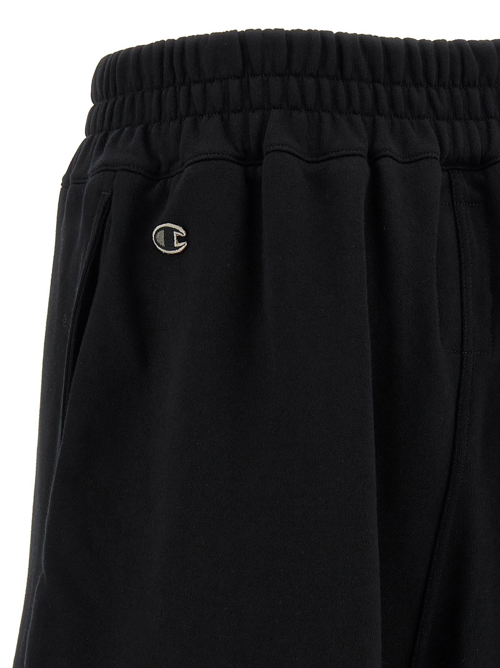 Rick Owens Black Champion Edition French Terry Shorts