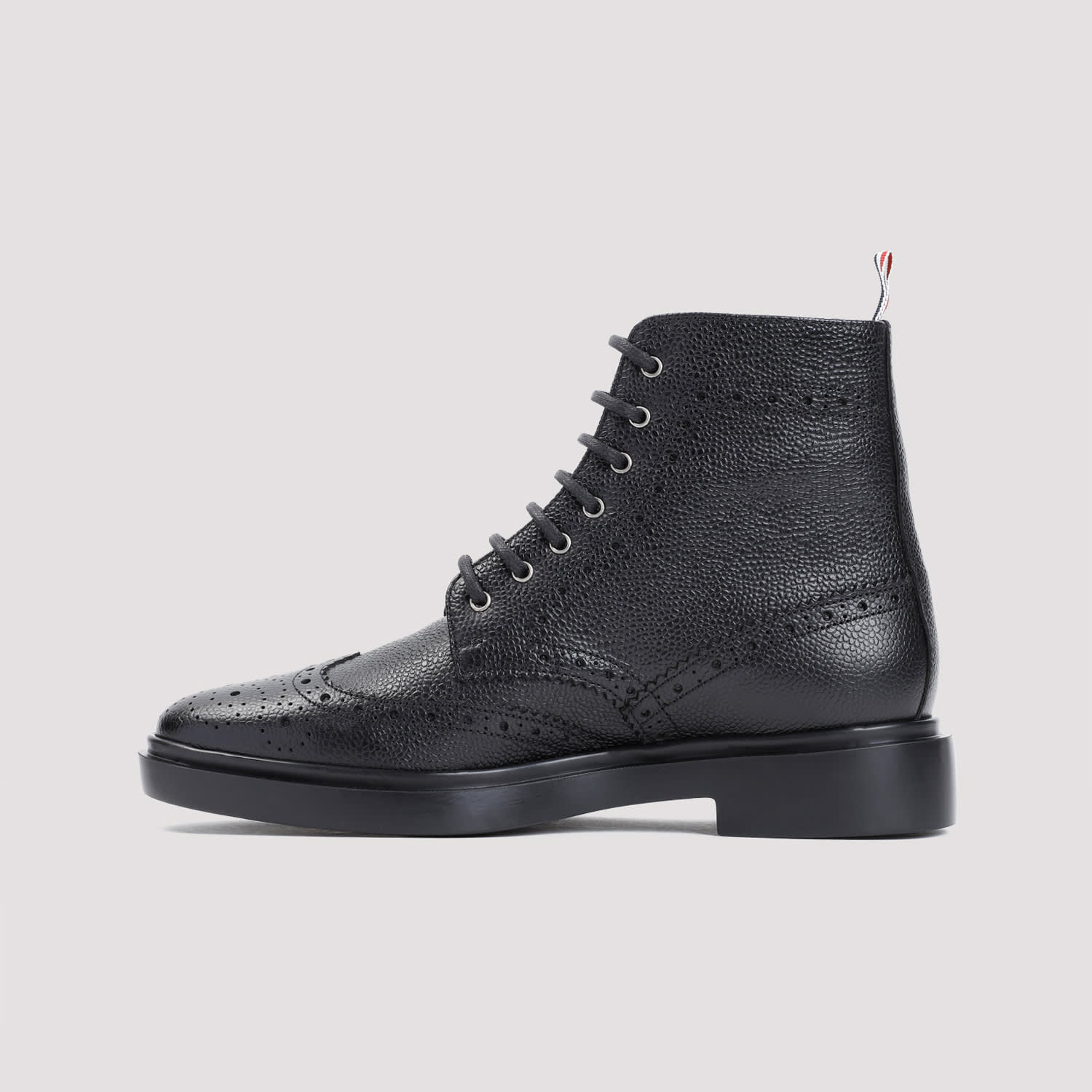 Shop Thom Browne Classic Wingtip Boot In Black