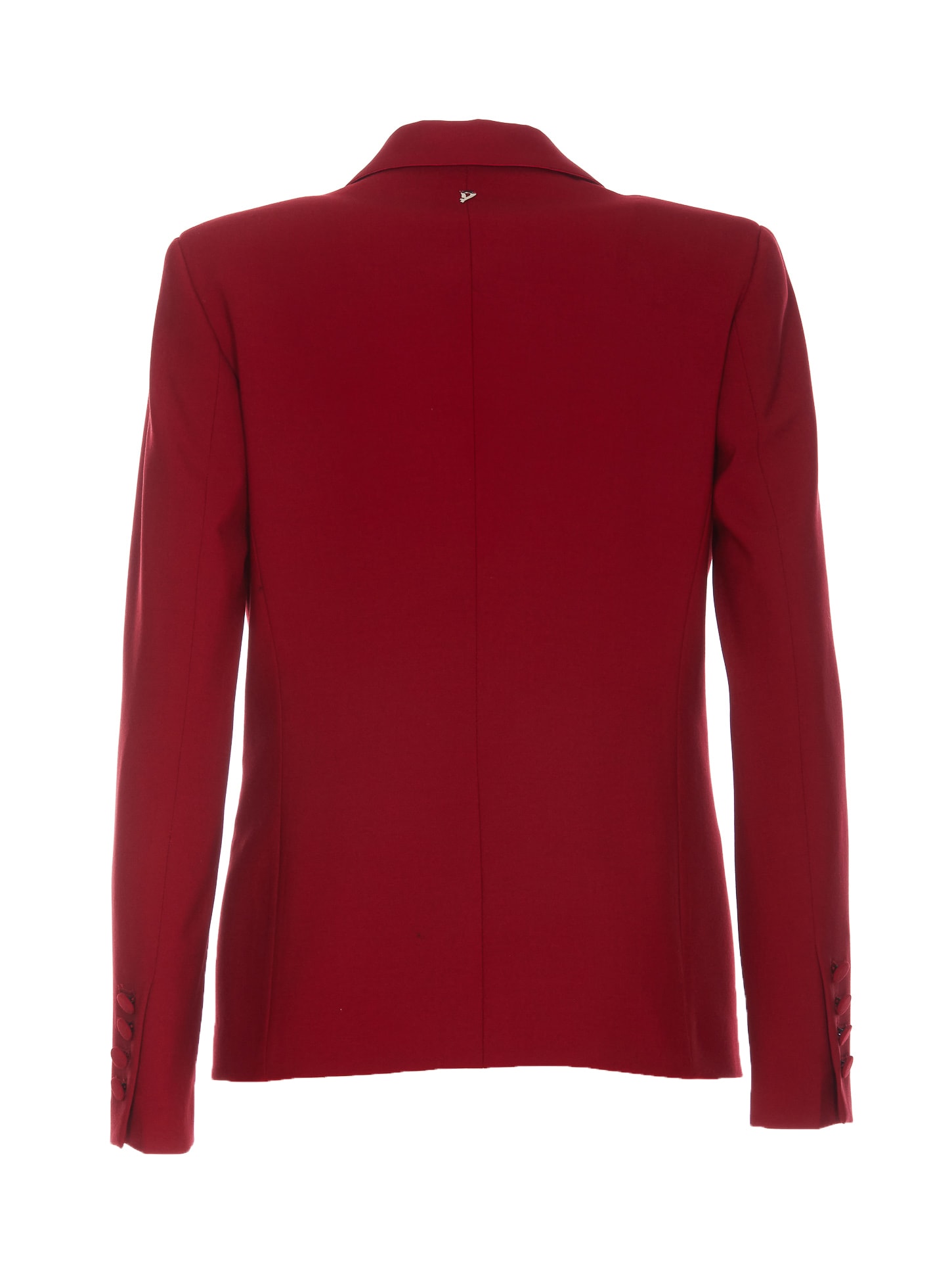 Shop Dondup Single Breast Wool Blazer In Red