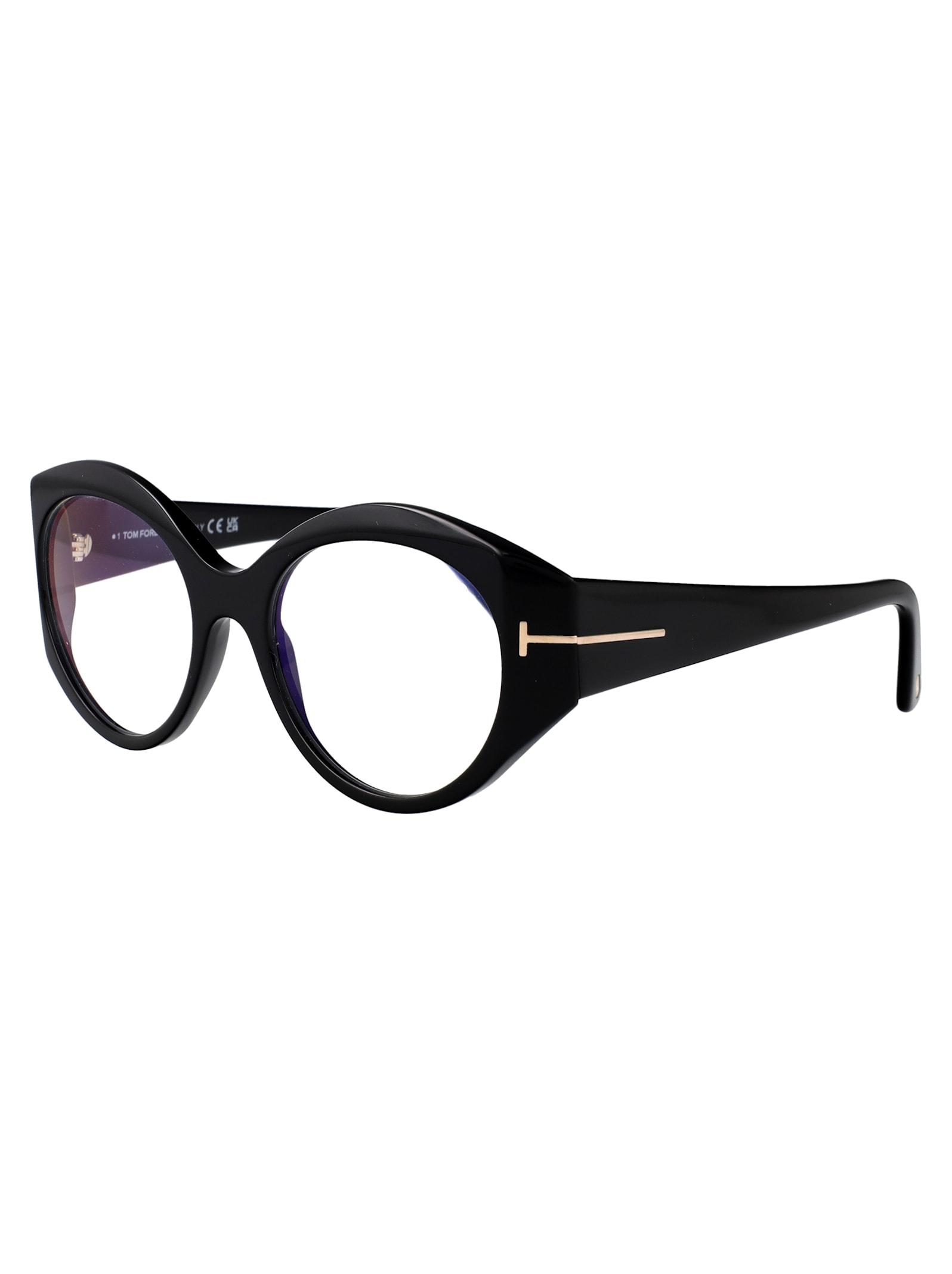 Tom Ford Ft5950-b Glasses In 001 Nero Lucido