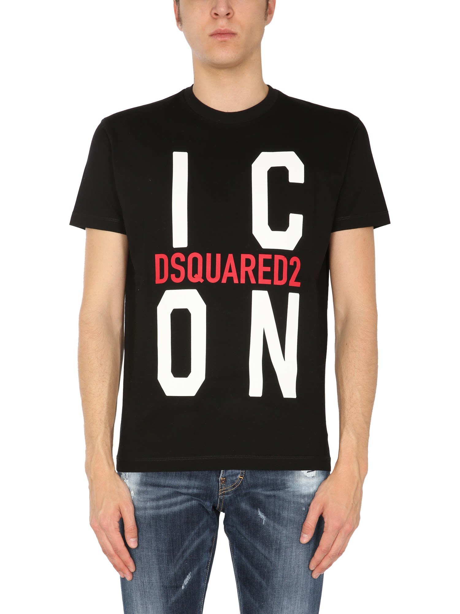 DSQUARED2 T-SHIRT WITH LOGO,S79GC0021 S23009900