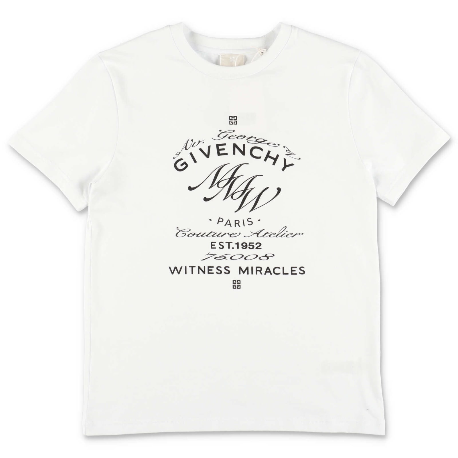 Givenchy T-shirt Bianca In Jersey Di Cotone