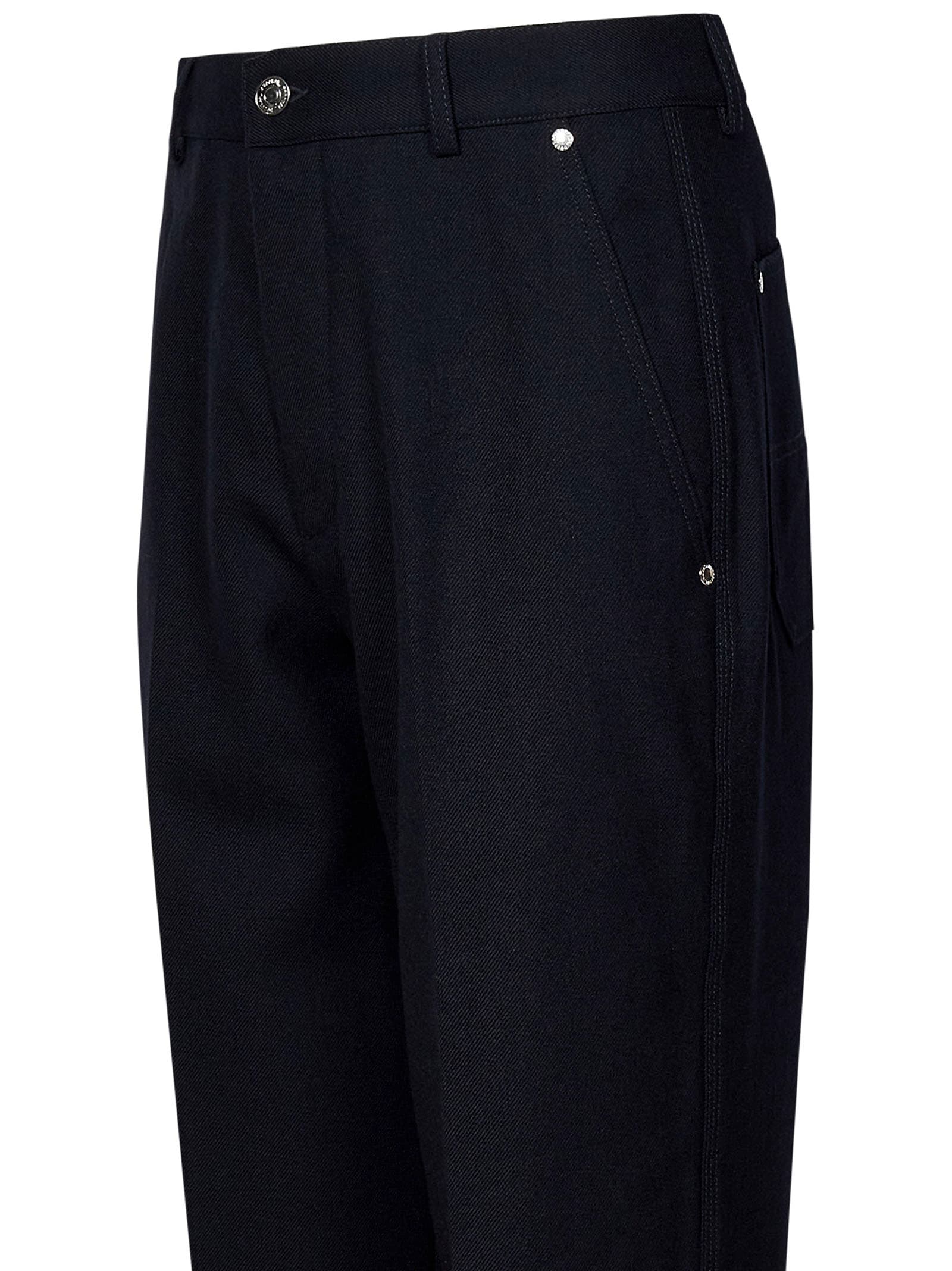 Shop Doppiaa Aandromaco Trousers In Blue