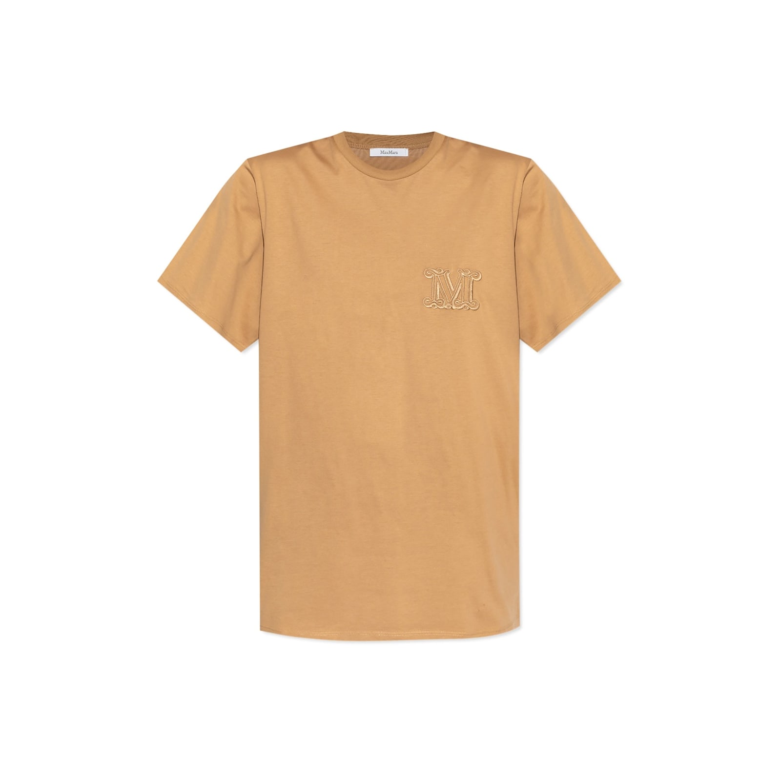 Max Mara Mango Oversized Monogram T-shirt In Brown